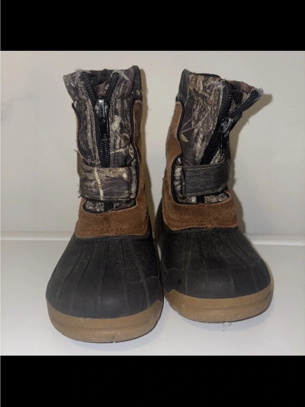 Ozark Trail  Snow & Rain Winter Weather Boots Toddler Size 8 Camo Mossy Oak